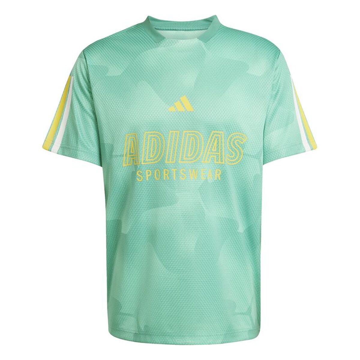 T-shirt med kortärm Herr Adidas Tiro Np Vit Aquamarine