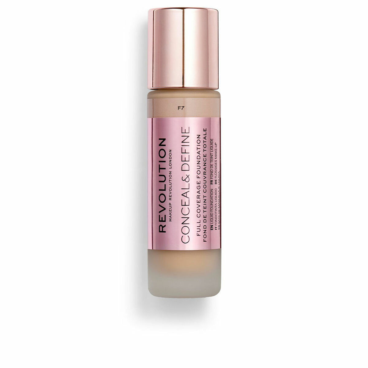 Flytande makeupbas Revolution Make Up Conceal Define F7 23 ml