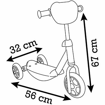 Trehjuling Smoby Stitch 3R