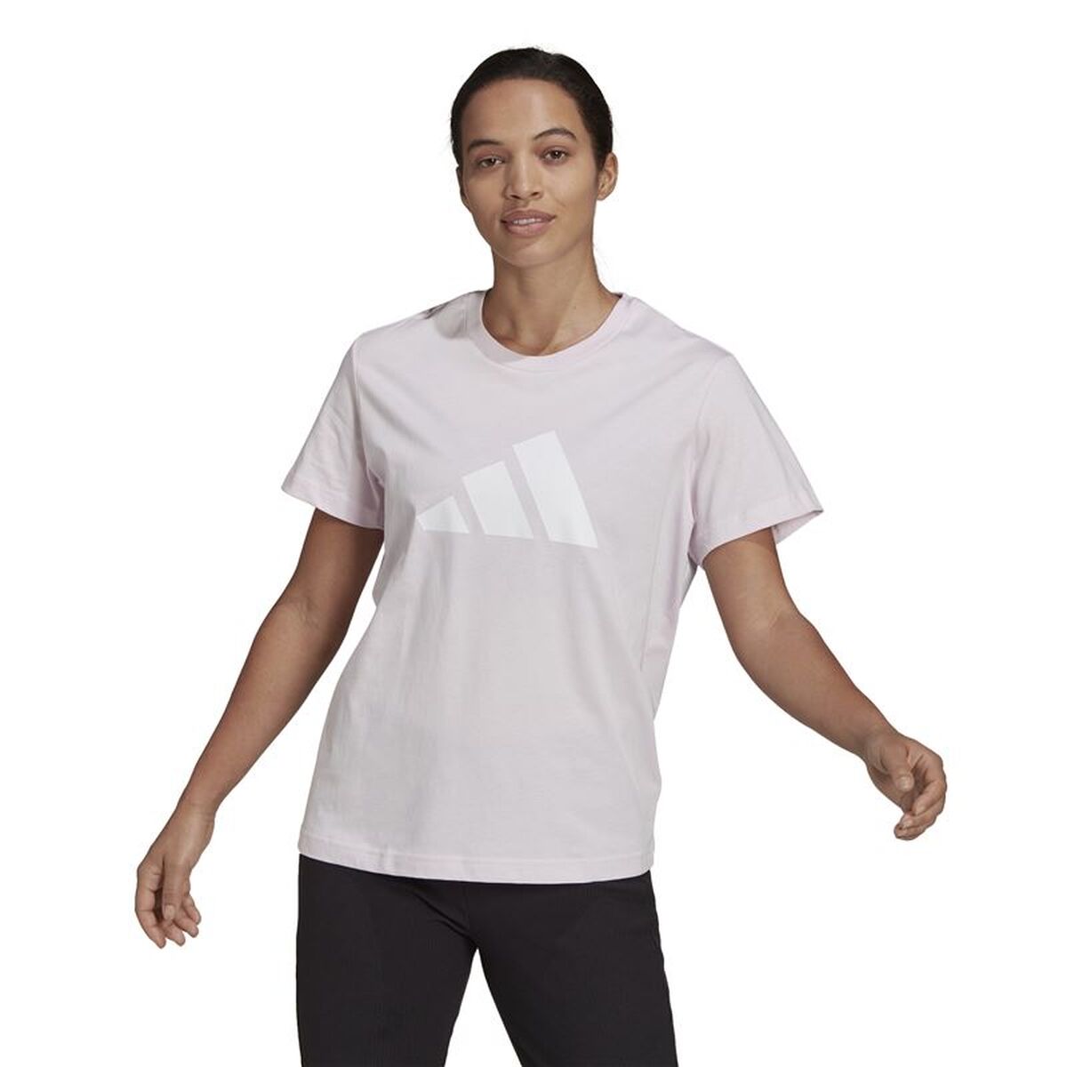 T-shirt med kortärm Dam Adidas HE0304 Rosa (S) - 2