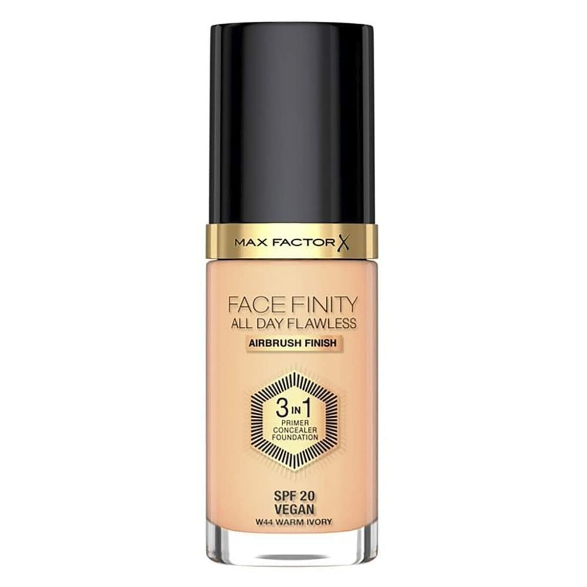 Foundationkräm Max Factor Facefinity Nº 44-warm ivory Spf 20 30 ml 3 i 1