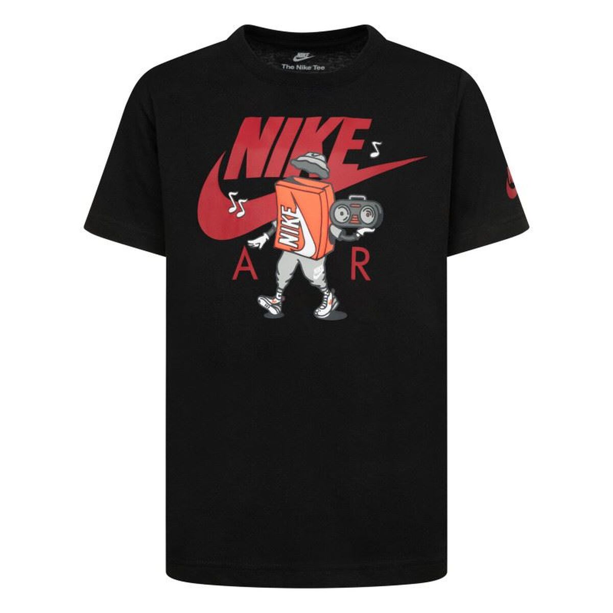 Barn T-shirt med kortärm Nike Air Boxy Svart