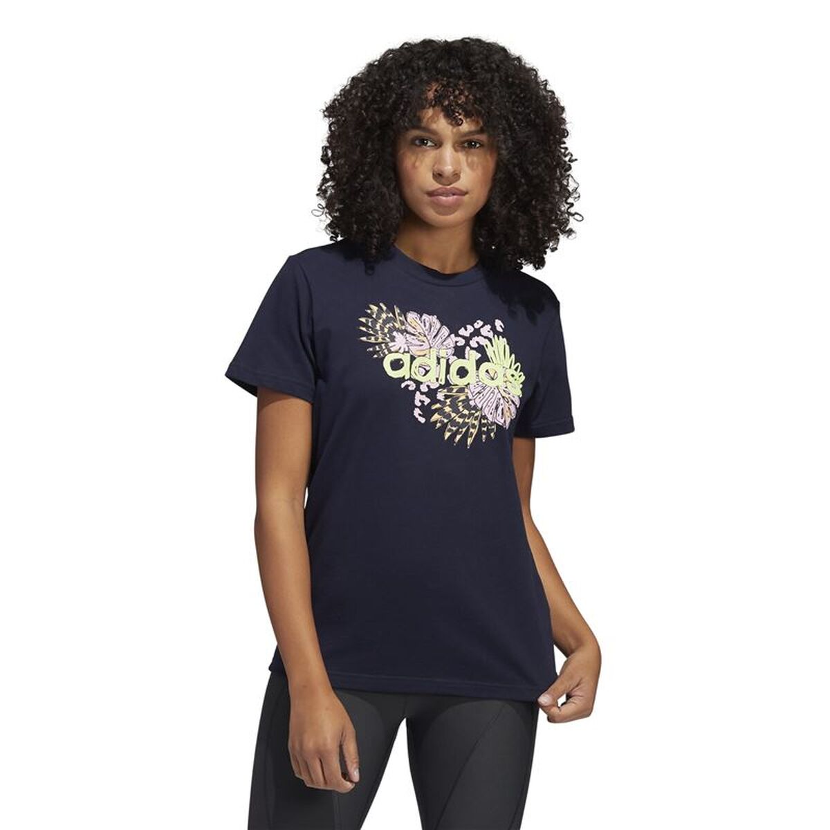 T-shirt med kortärm Dam Adidas HE4924 Mörkblå (S) - 2