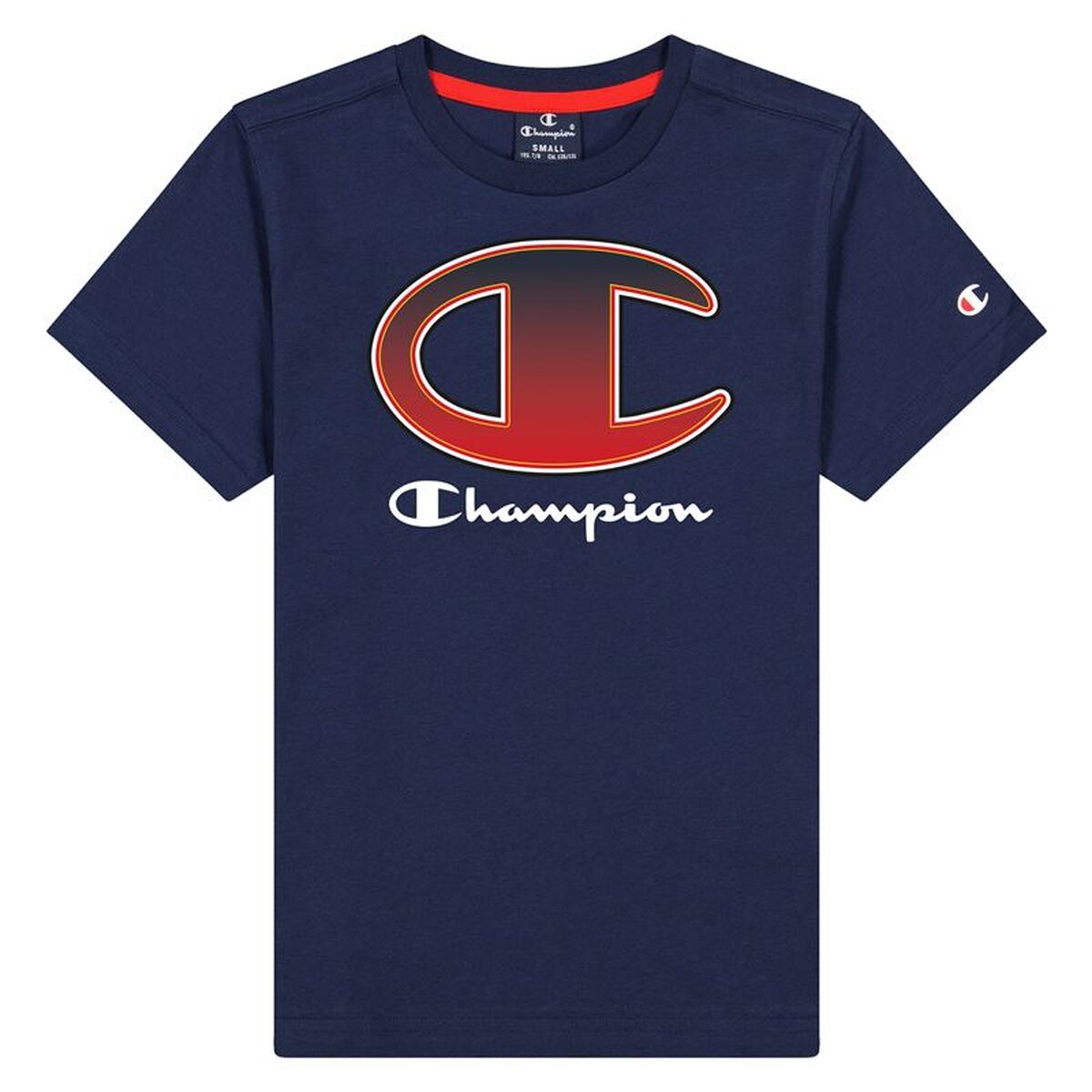 Barn T-shirt med kortärm Champion 305978-BS503 Marinblå
