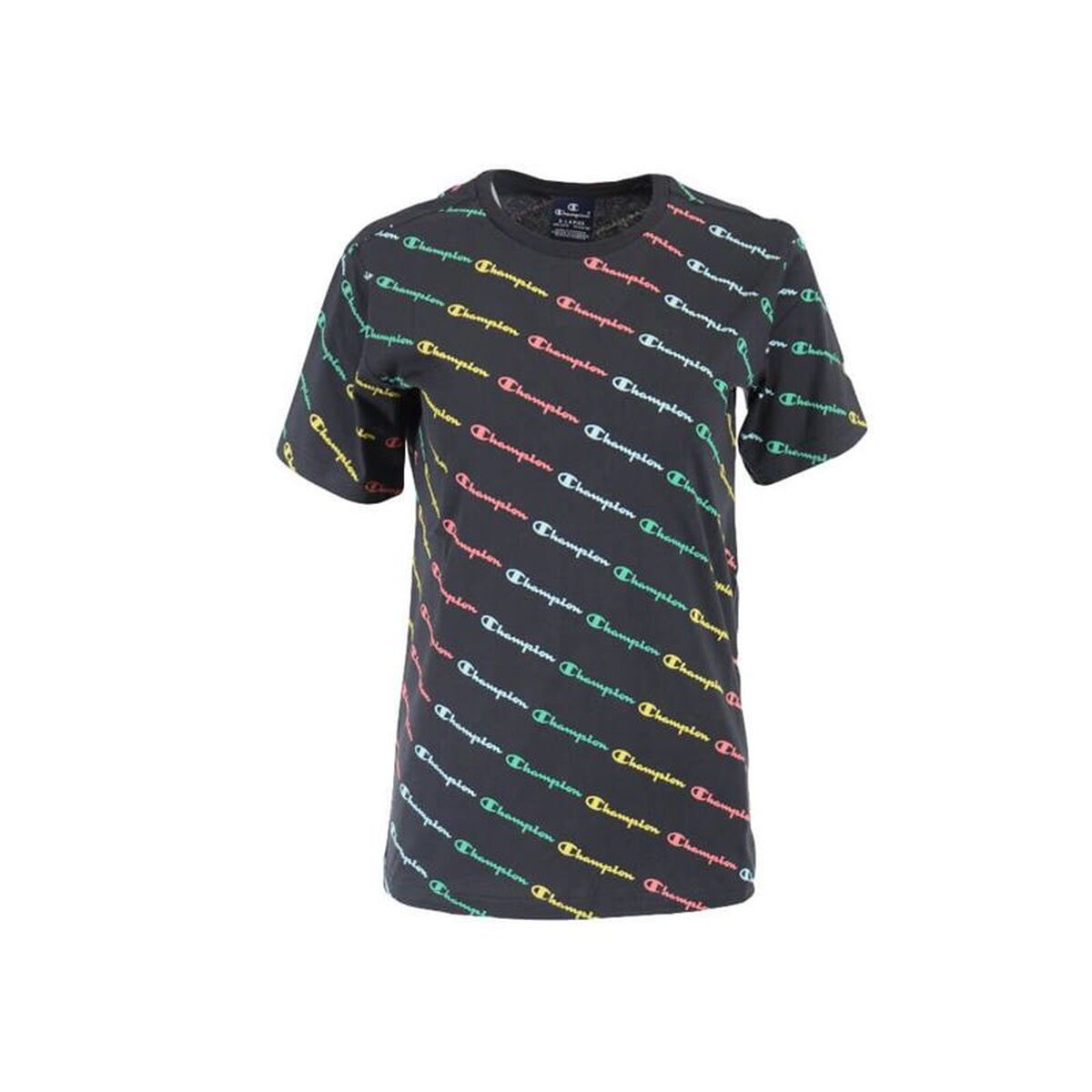 Barn T-shirt med kortärm Champion 305655-KL001 Svart