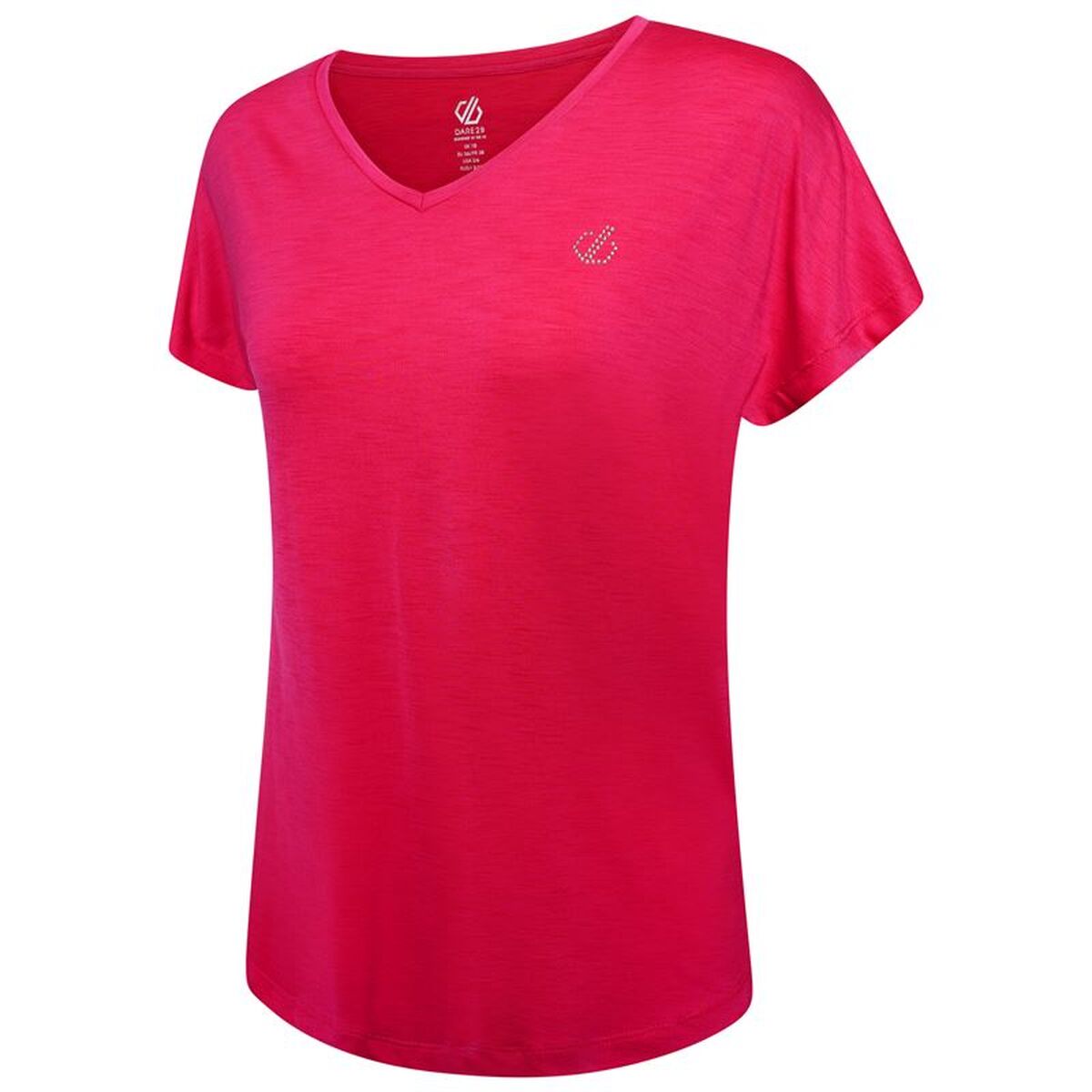 T-shirt med kortärm Dam Dare 2b DWT566-3BK Mörkrosa (S) - 2