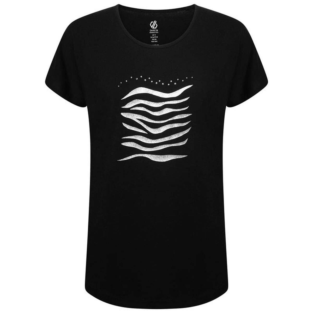 T-shirt med kortärm Dam Dare 2b DWT578-800 Svart (XS)