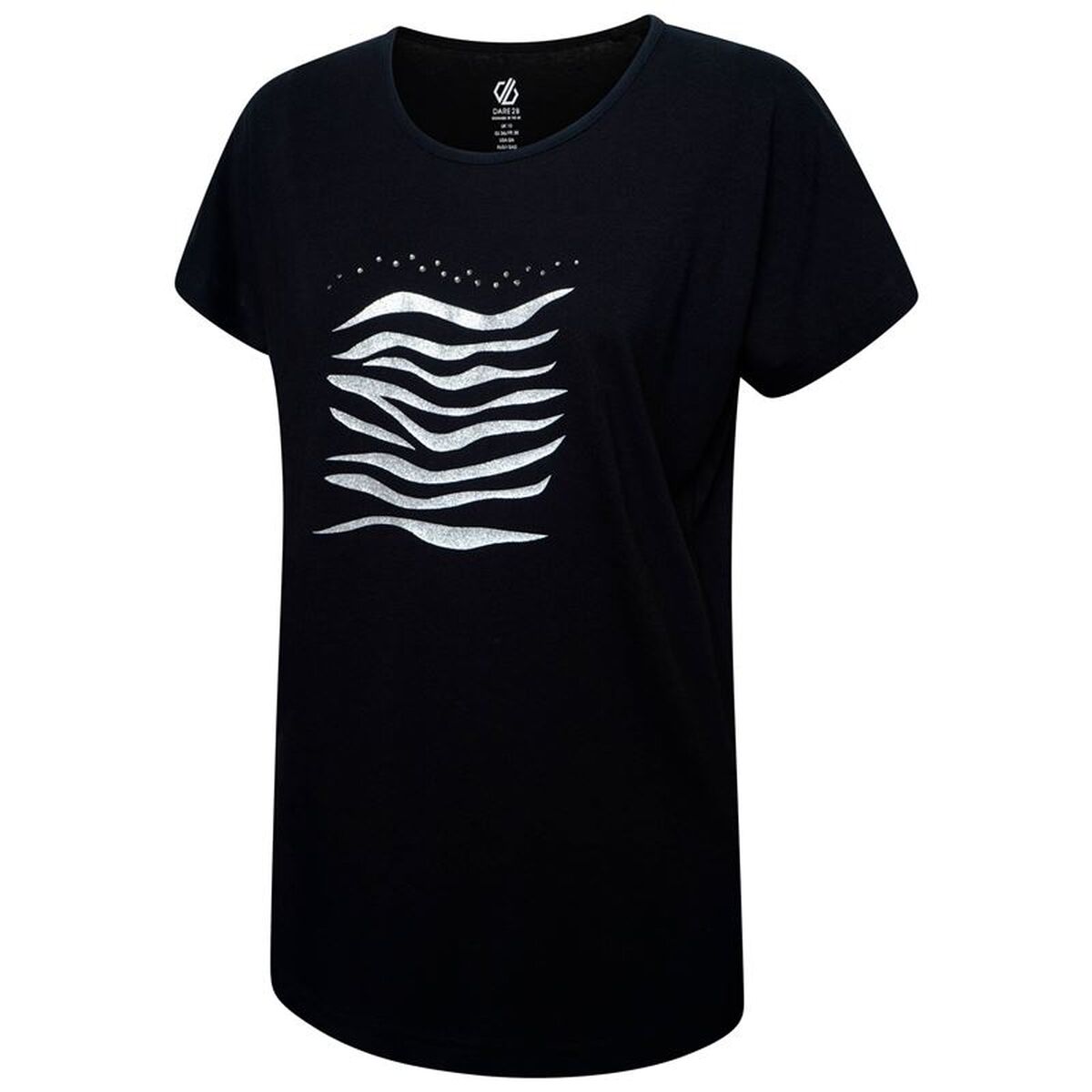 T-shirt med kortärm Dam Dare 2b DWT578-800 Svart (XS) - 2