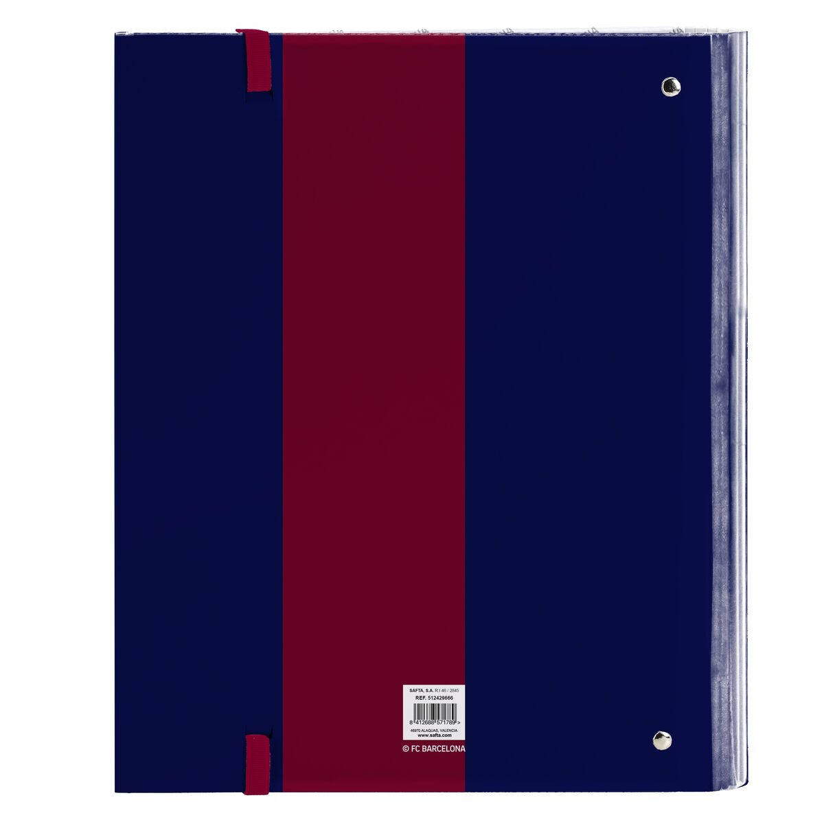 Ringpärm F.C. Barcelona 24/25 Rödbrun Marinblå 27 x 32 x 3.5 cm - 2