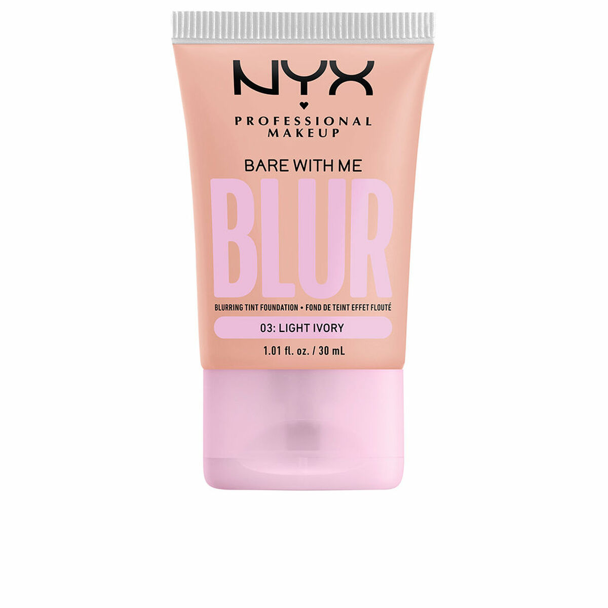 Flytande makeupbas NYX Bare With Me Blur Nº 03 Light ivory Nº 03-Light Ivory 30 ml
