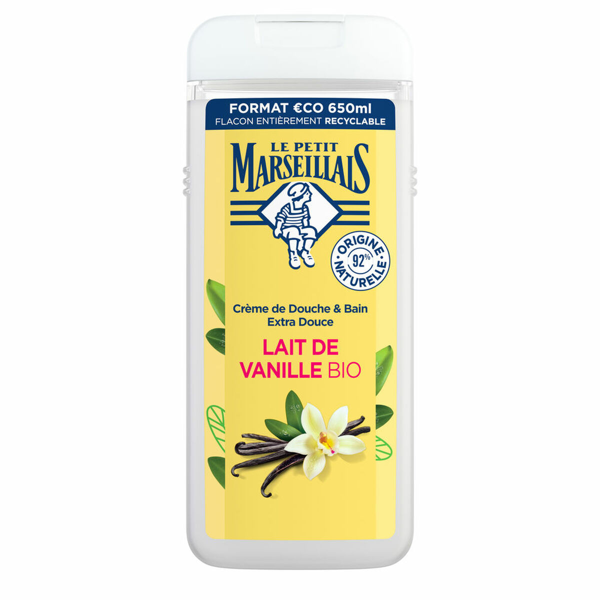 Duschtvål Le Petit Marseillais leche de vainilla 650 ml