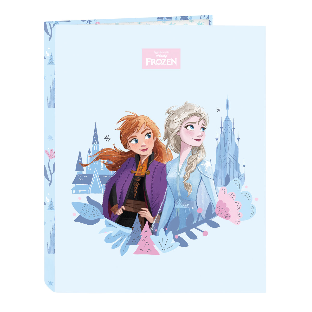 Ringpärm Frozen Ice magic Blå A4 26.5 x 33 x 4 cm