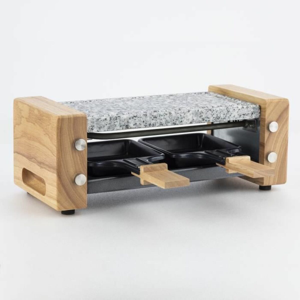 Grill med Stenplatta Hkoenig 350 W Trä - 2