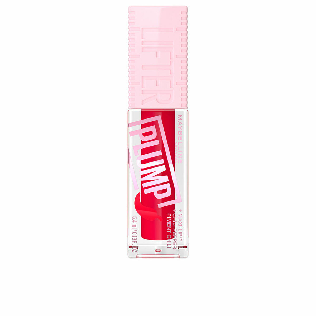 Läppglans Maybelline Plump Nº 004 Red flag 5,4 ml Volymgivande för läpparna