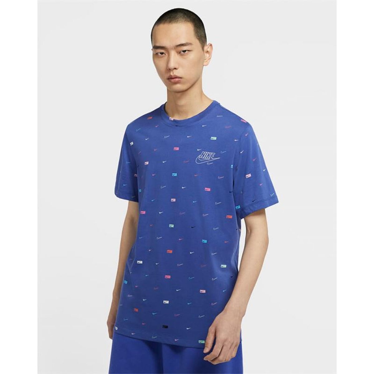 T-shirt med kortärm Herr Nike CW0477-430 Indigo (XS) - 2