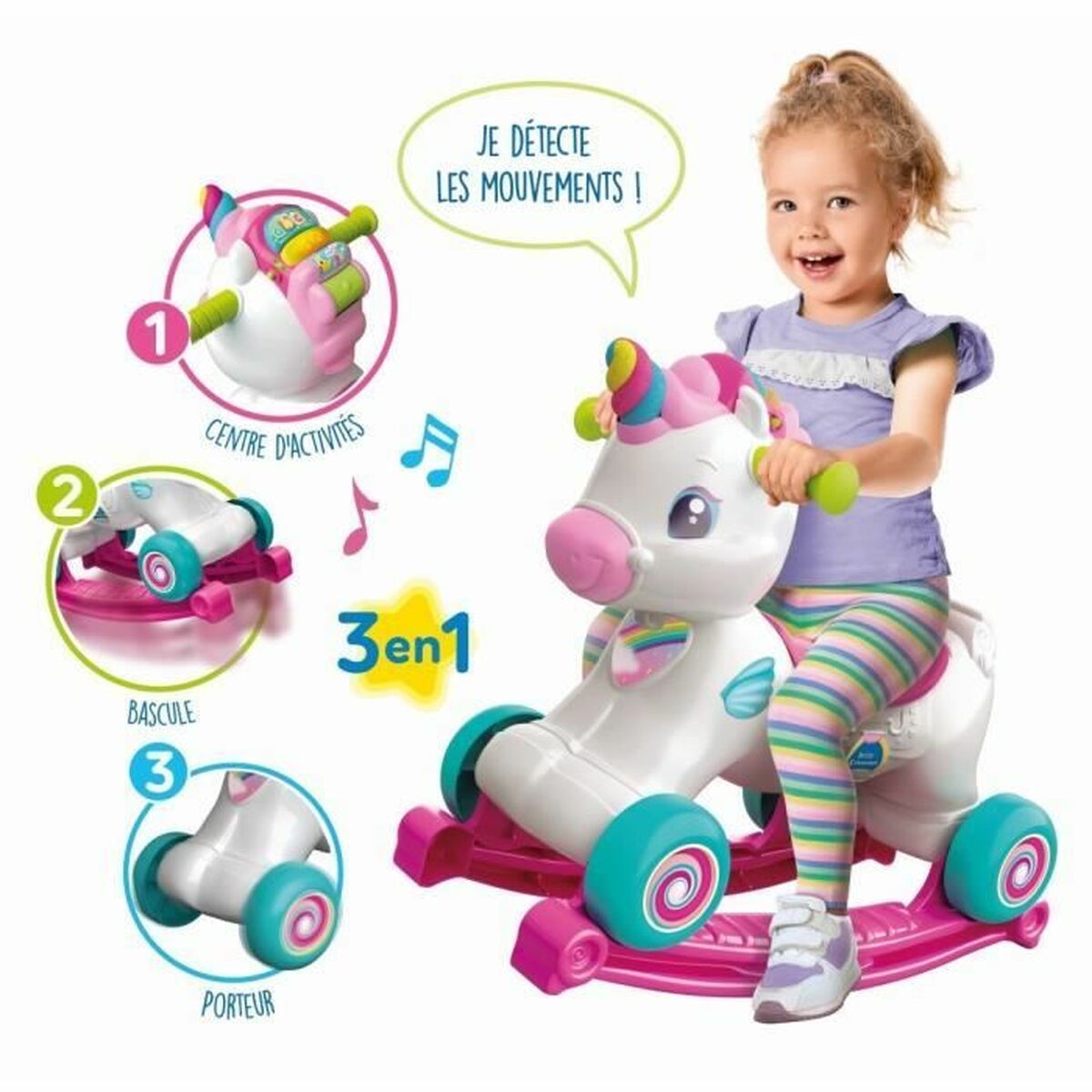 Springcykel Clementoni Zoé Enhörning - 2