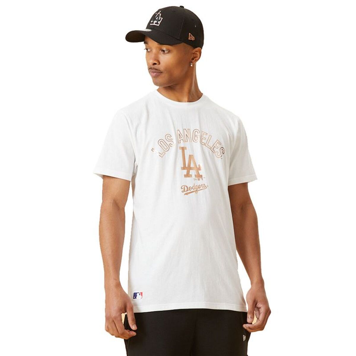 T-shirt med kortärm Herr New Era 12893142 Vit (XL)