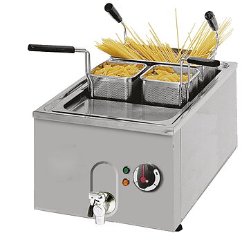 Pasta elektrisk spis med avtappningskran, bordsskiva, 23 liter
