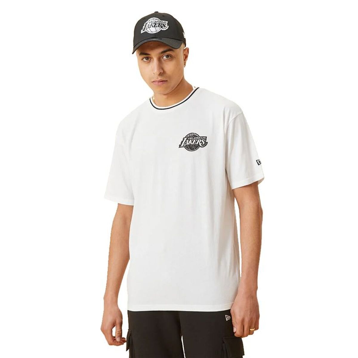 T-shirt med kortärm Herr New Era 12893172 Vit (S)