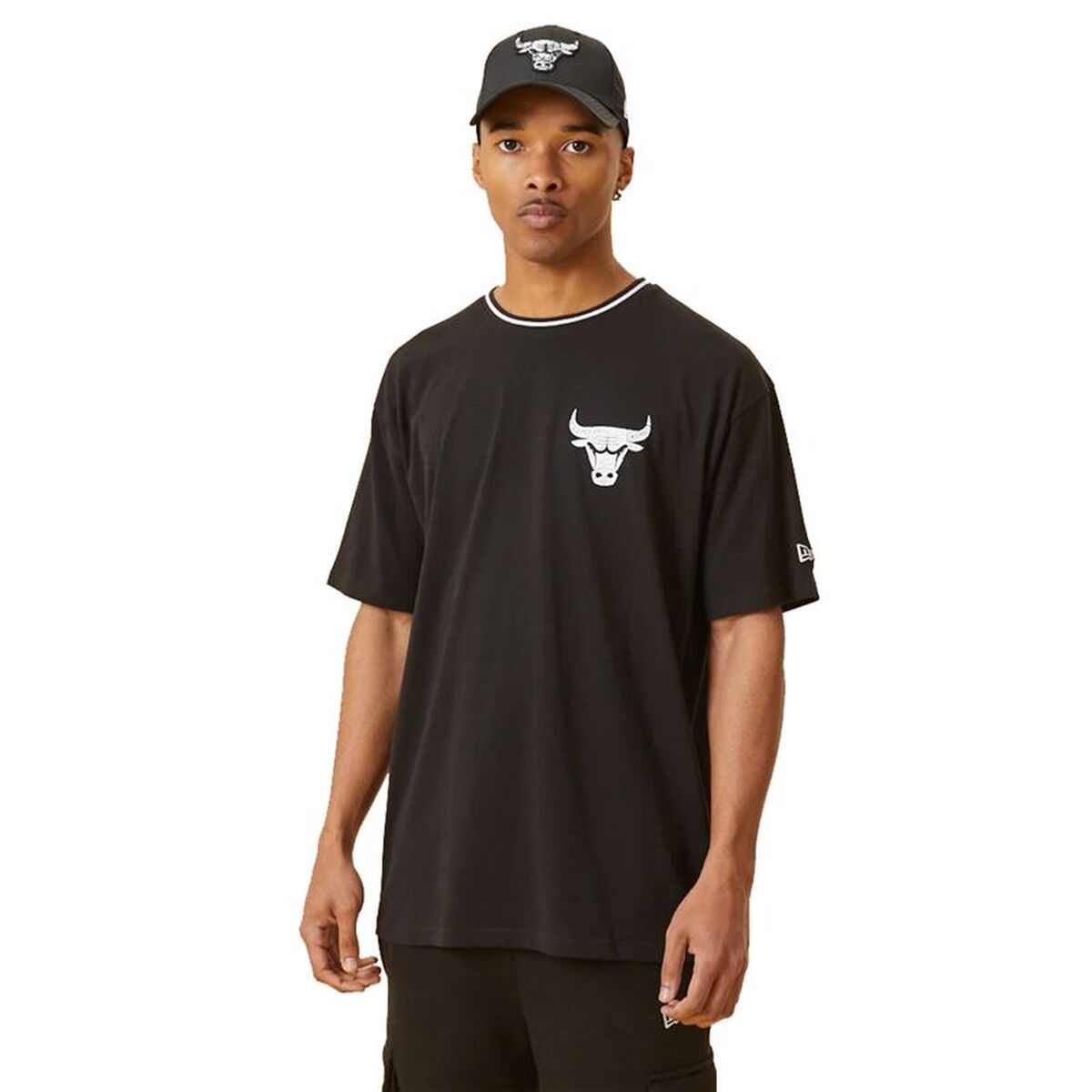 Baskettröja New Era Chicago Bulls Graphic M Svart