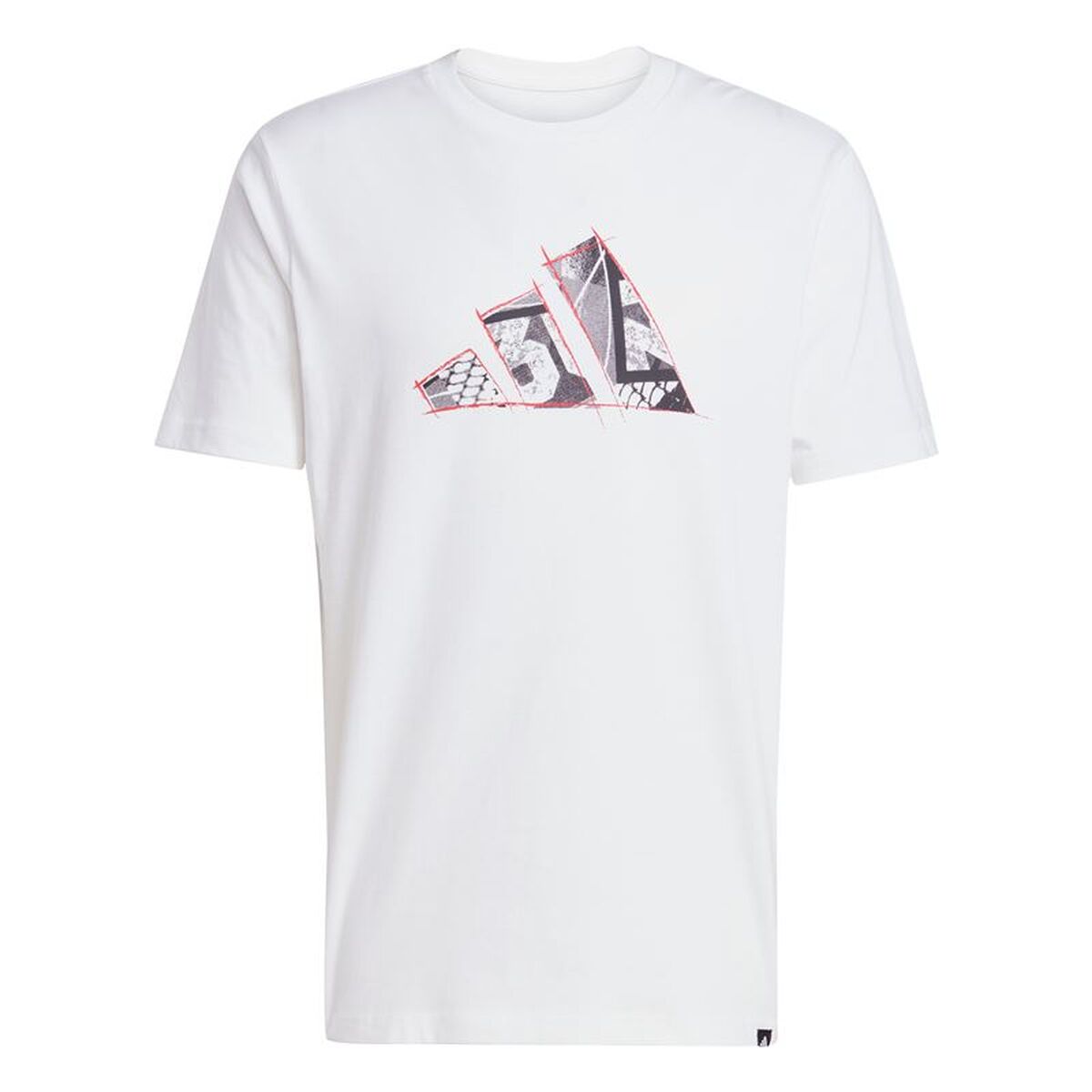 T-shirt med kortärm Herr Adidas Photo Logo Vit