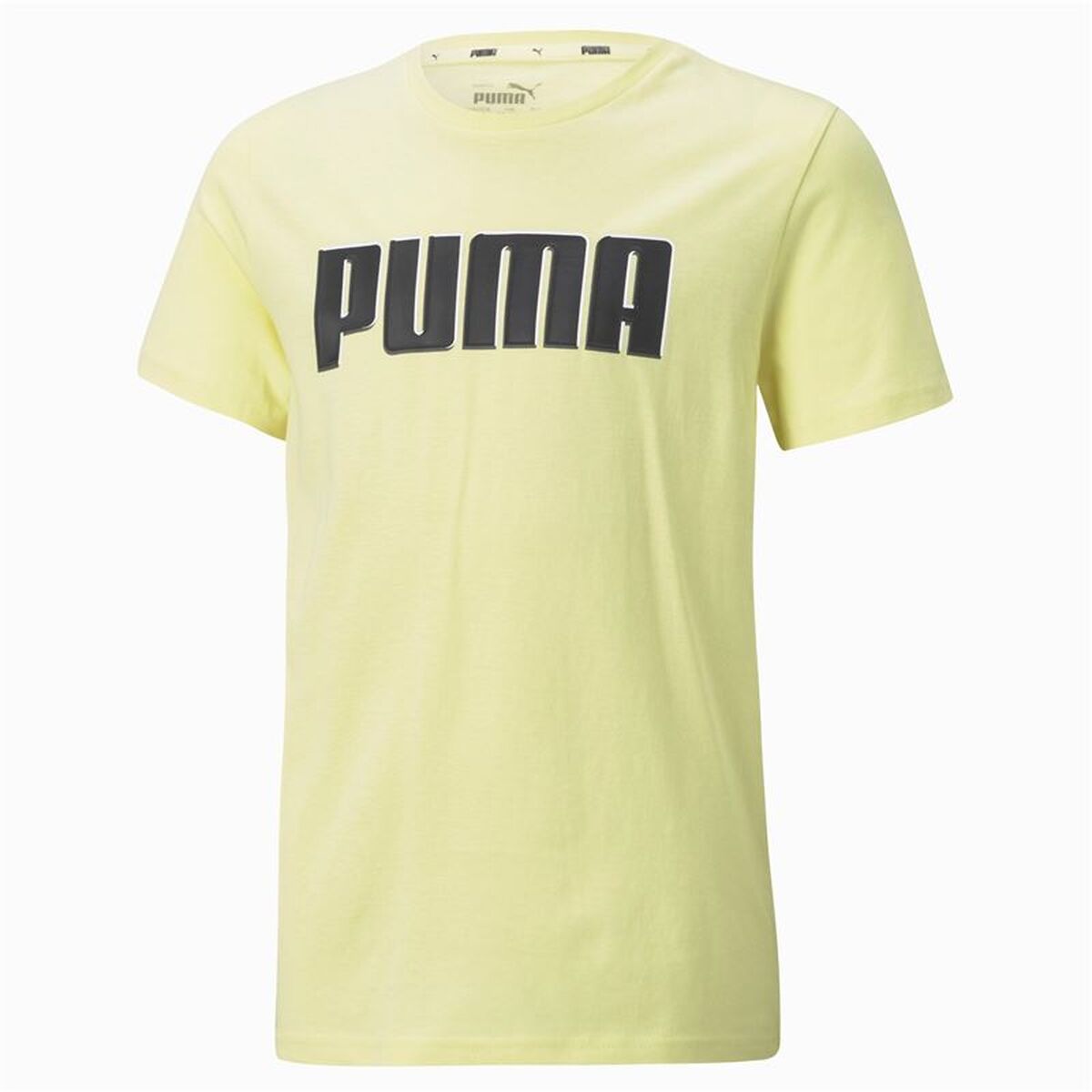 Barn T-shirt med kortärm Puma 585887 40 Gul