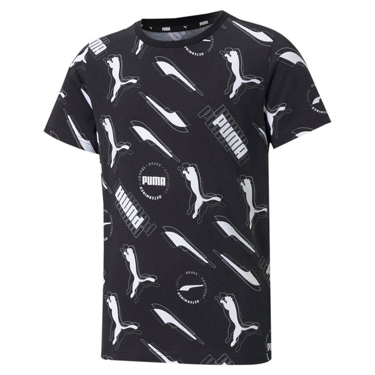 Barn T-shirt med kortärm Puma 585889 01 Svart