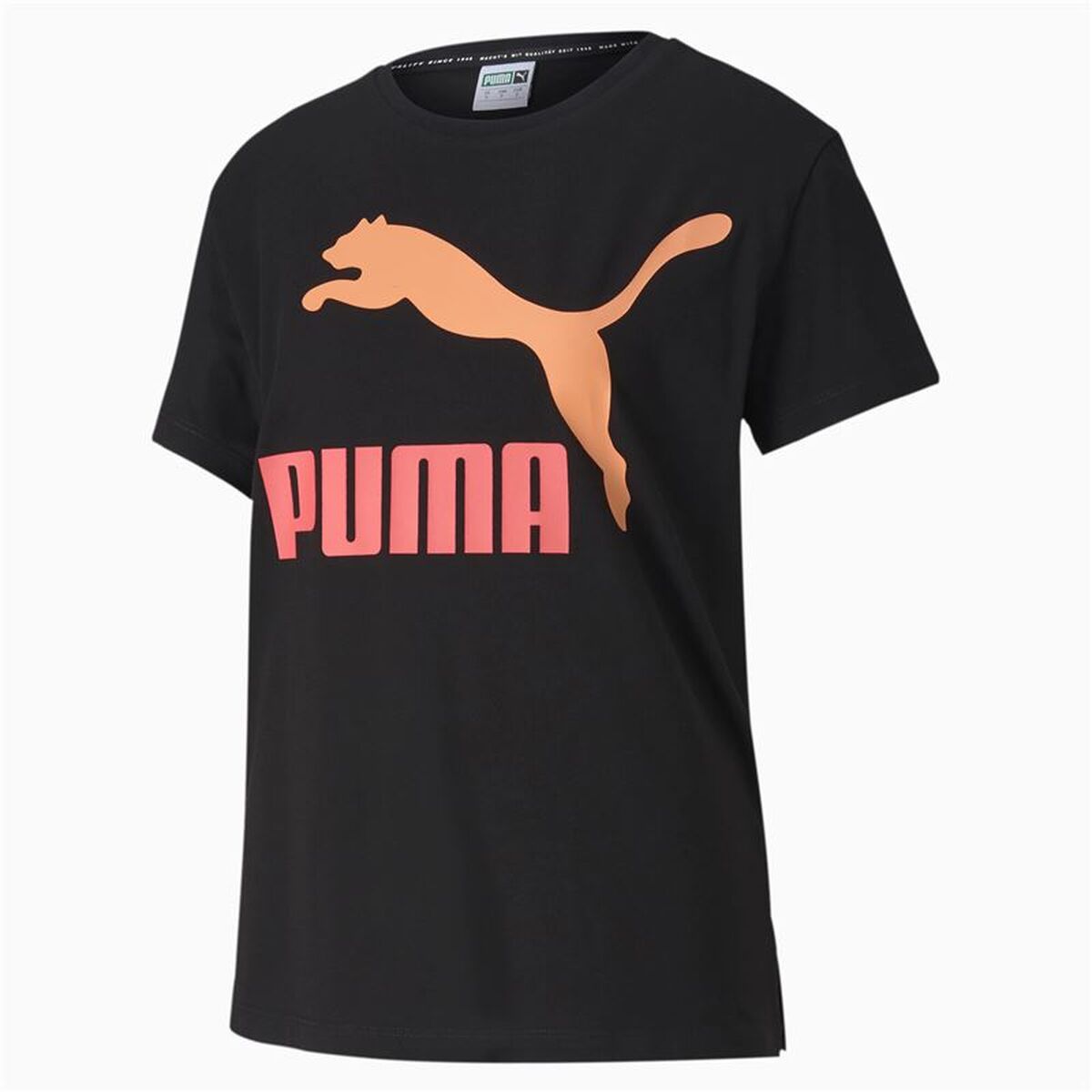 T-shirt med kortärm Dam Puma Puma Classics Logo Tee Svart