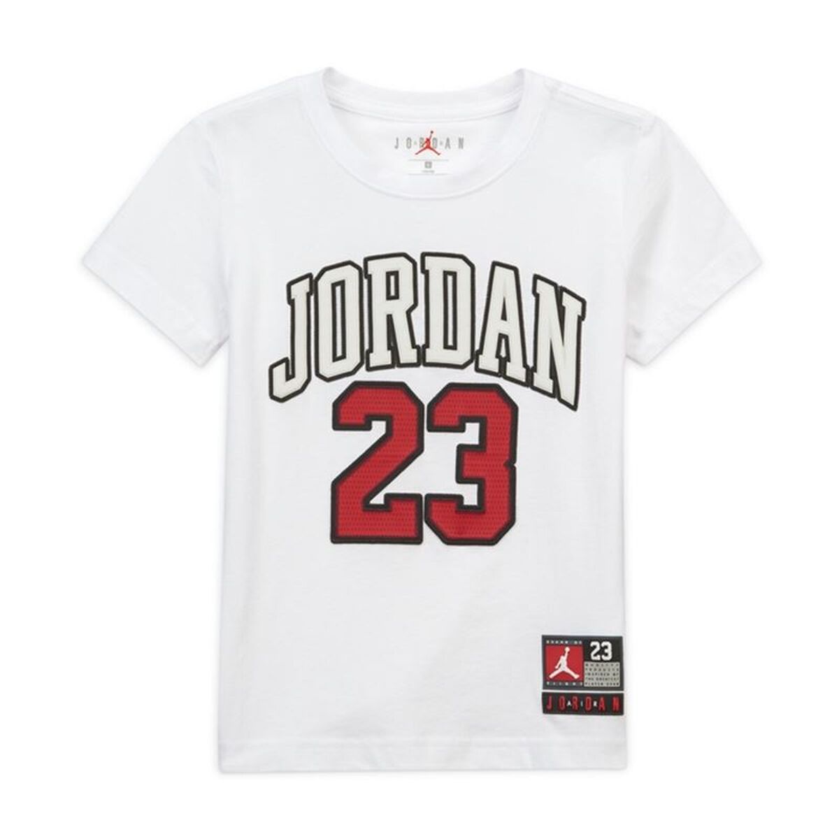 Barn T-shirt med kortärm Jordan Practice Flight Vit