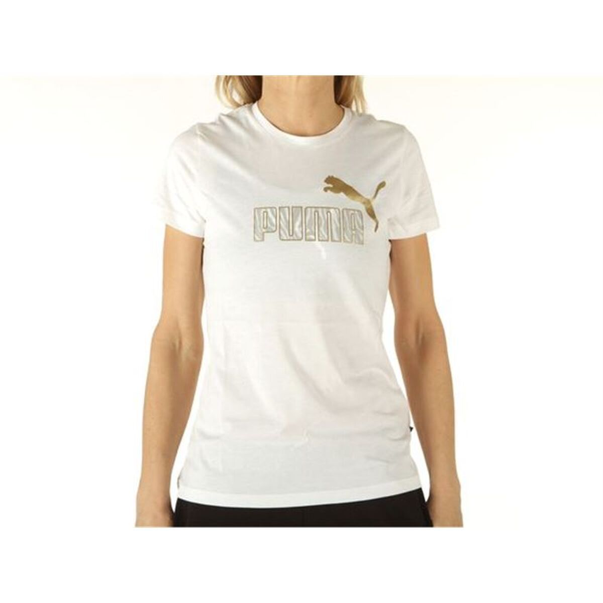 T-shirt med kortärm Dam Puma 670001 02 Vit (XS)