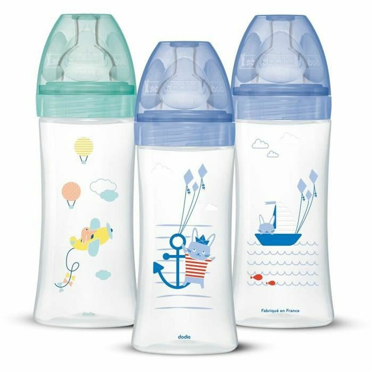 Set med nappflaskor Dodie 3700763508917 3 uds (330 ml) - 2