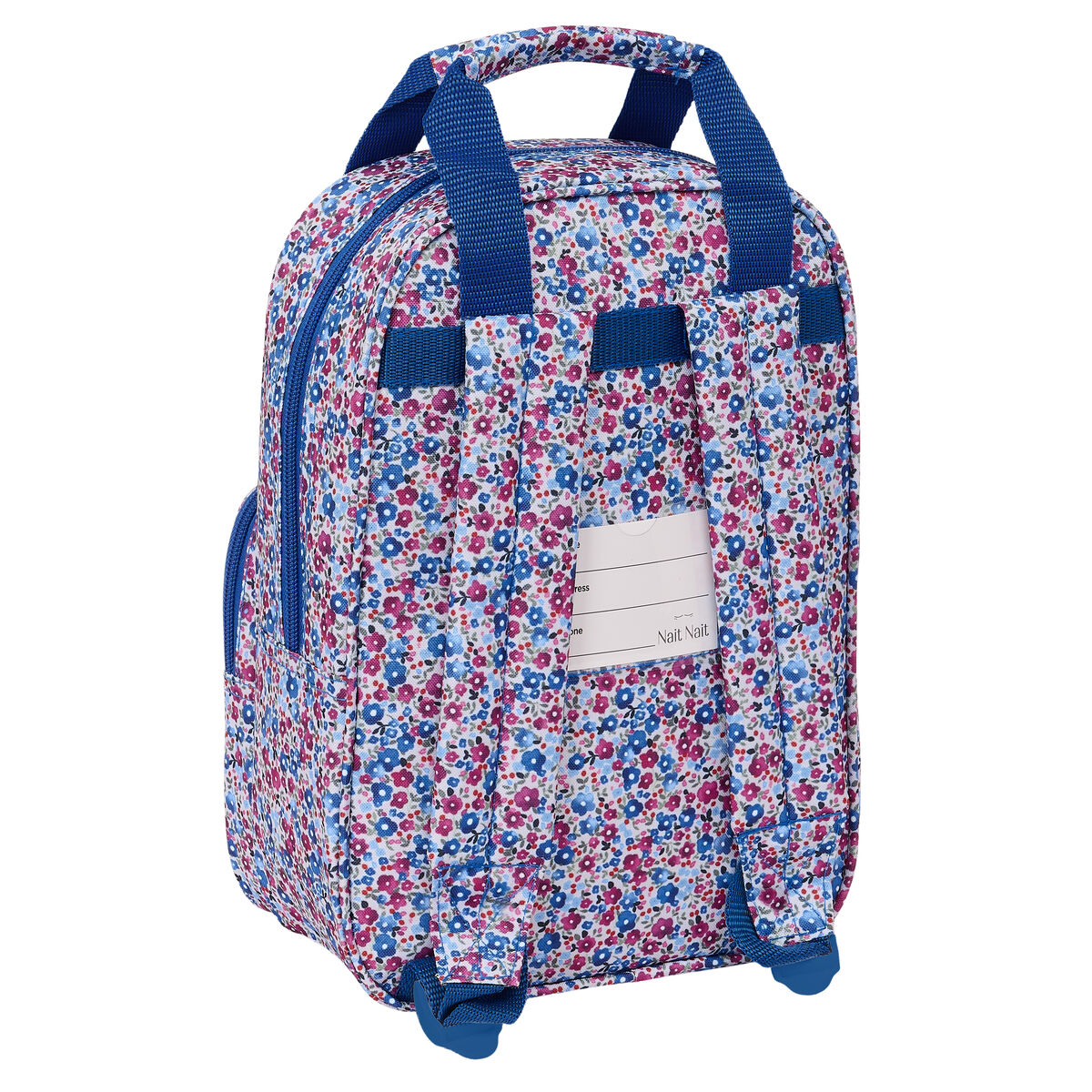 Skolryggsäck Nait Nait Flores coimbra azul Blå 20 x 28 x 8 cm - 3
