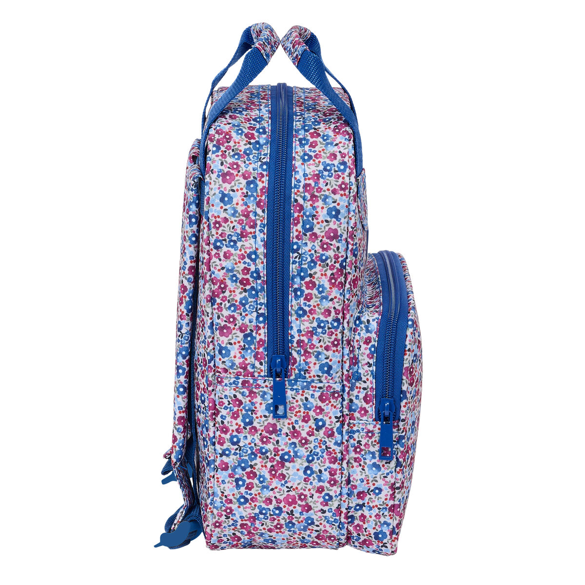 Skolryggsäck Nait Nait Flores coimbra azul Blå 20 x 28 x 8 cm - 2