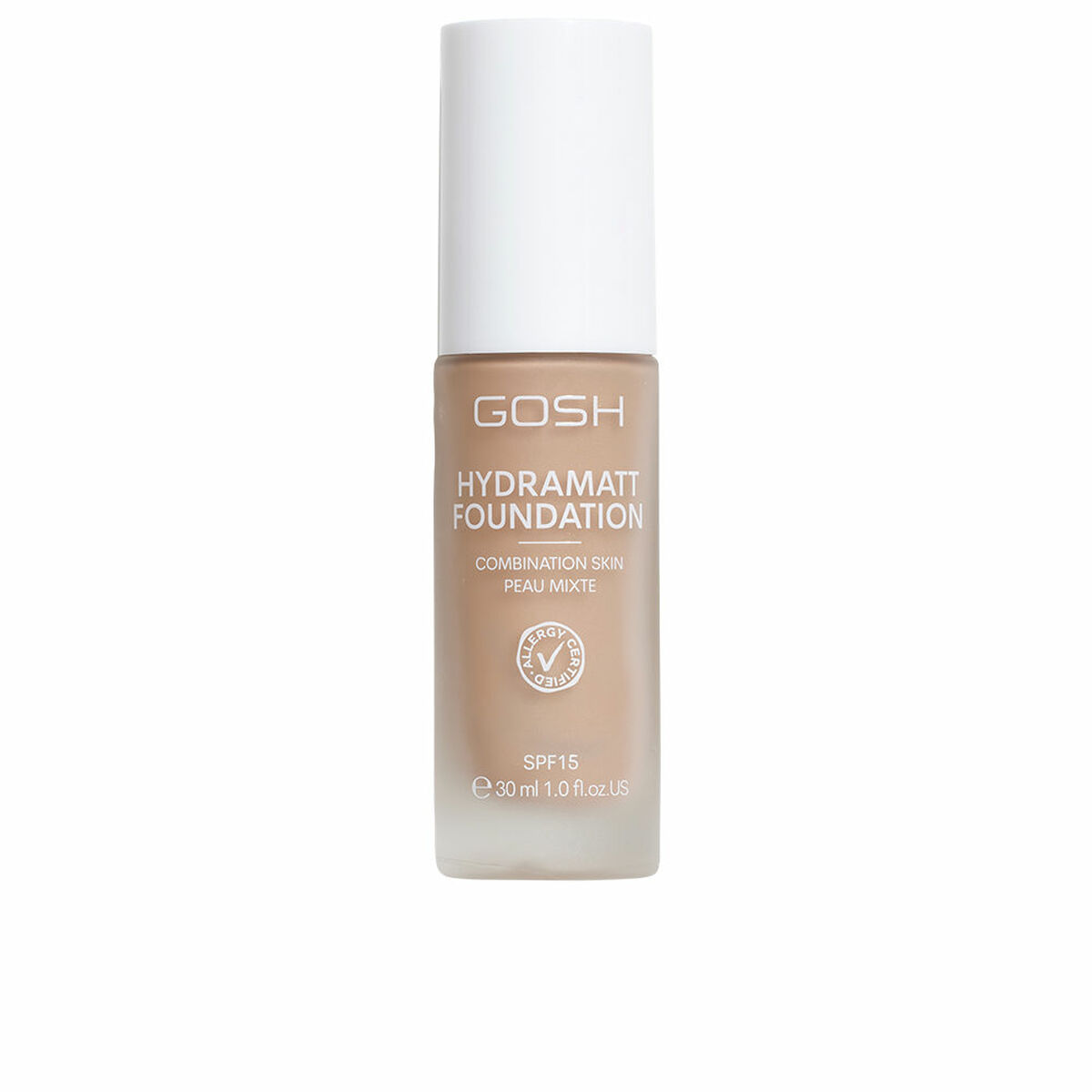 Foundationkräm Gosh Copenhagen HYDRAMATT Nº 010-Light Dark Red Spf 15 30 ml