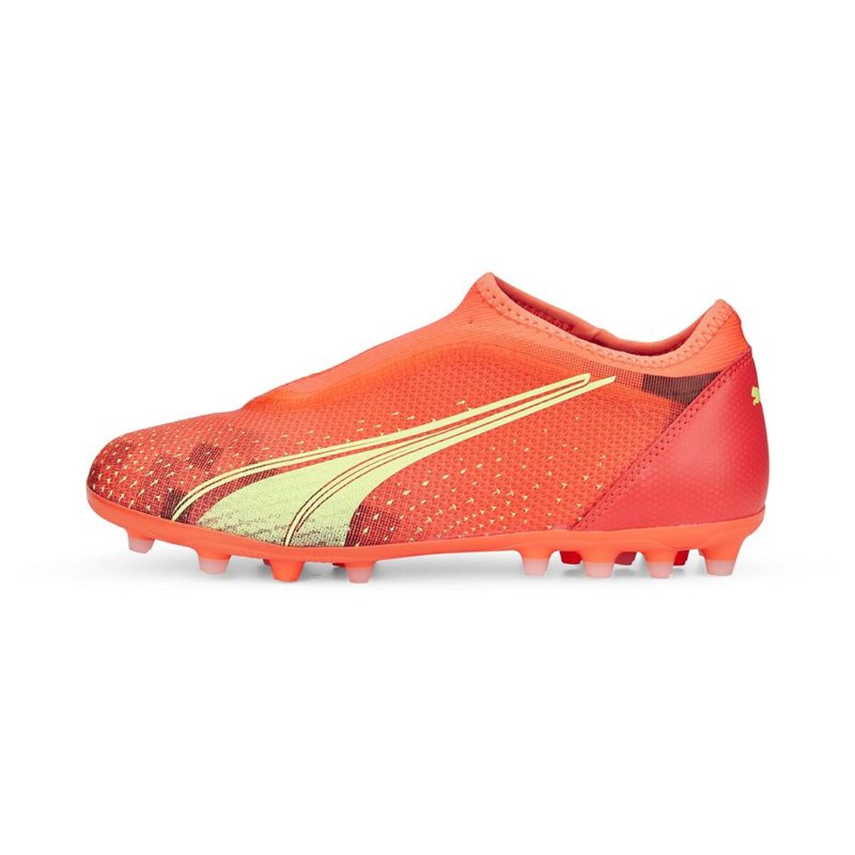 Fotbollsskor för barn Puma Ultra Match LL MG Orange