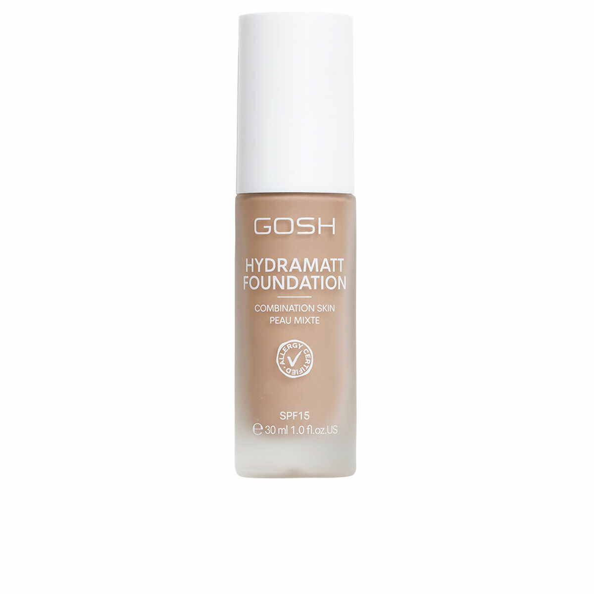 Foundationkräm Gosh Copenhagen HYDRAMATT Nº 012-Medium Dark-Neutral Spf 15 30 ml