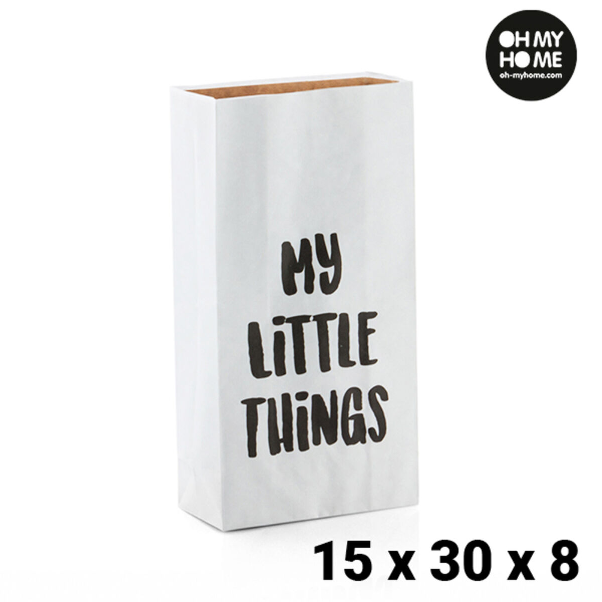 Liten papperskasse Oh My Home (15 x 30 x 8 cm)