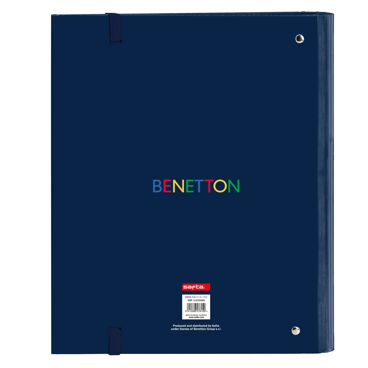 Ringpärm Benetton Damero Marinblå 27 x 32 x 3.5 cm - 2