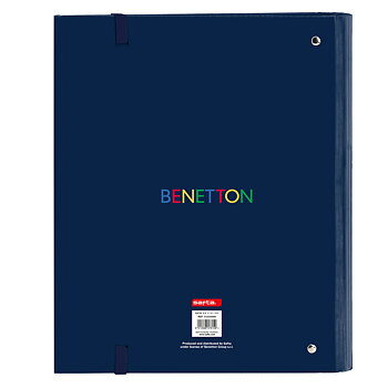 Ringpärm Benetton Damero Marinblå 27 x 32 x 3.5 cm