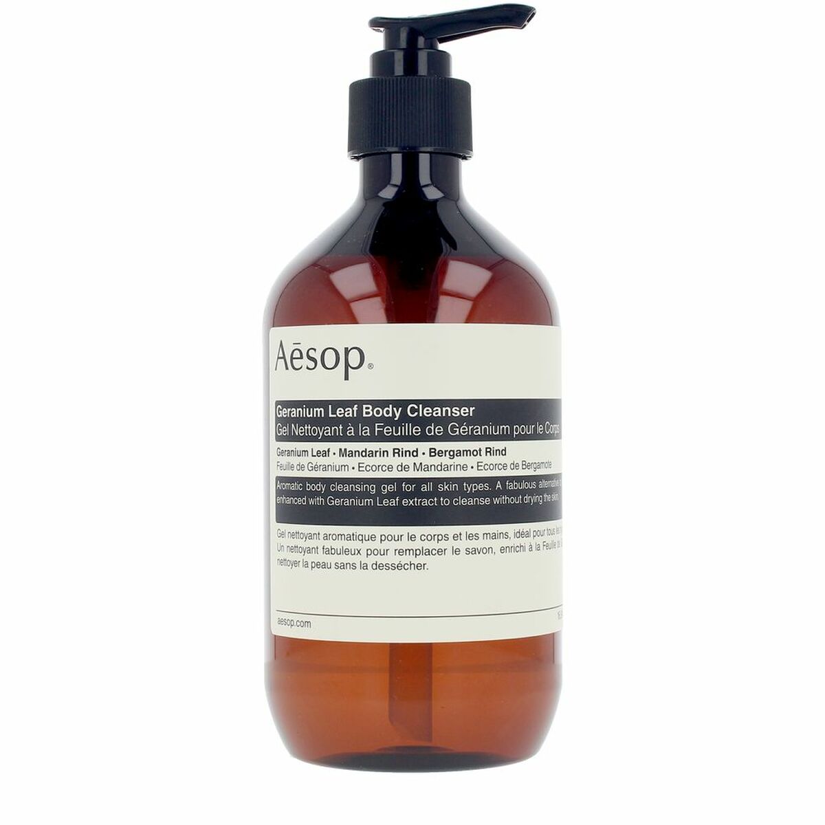 Rengöringsgel Aesop GERANIUM LEAF 500 ml (Citron) (Blommig) (especiado) (Orientalisk) (Fruktigt) (Av trä)