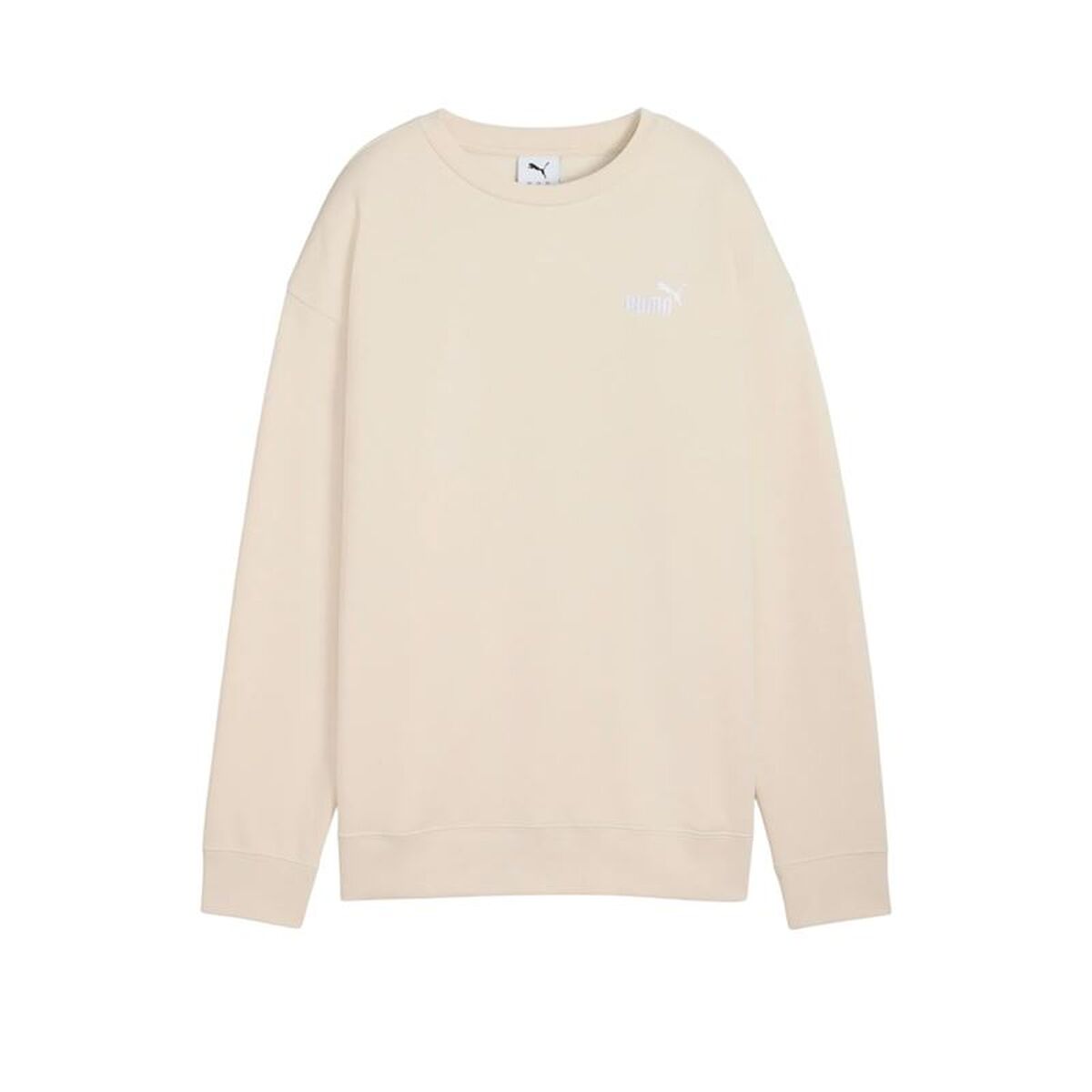 Tröja utan huva Dam Puma Essentials Small No. 1 Logo Beige