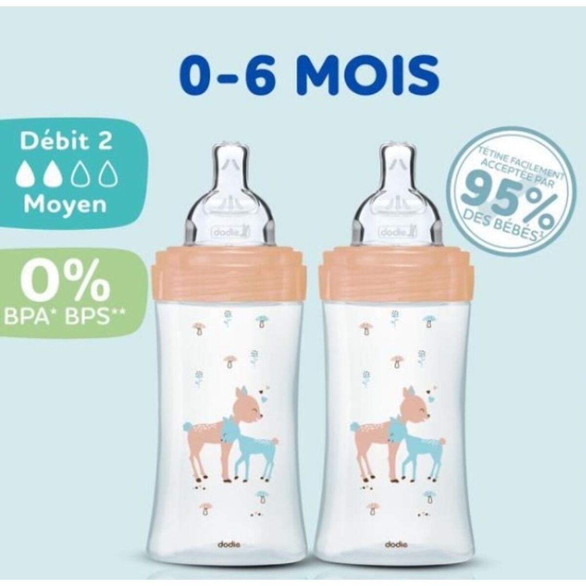 Set med nappflaskor Dodie 3 uds - 3