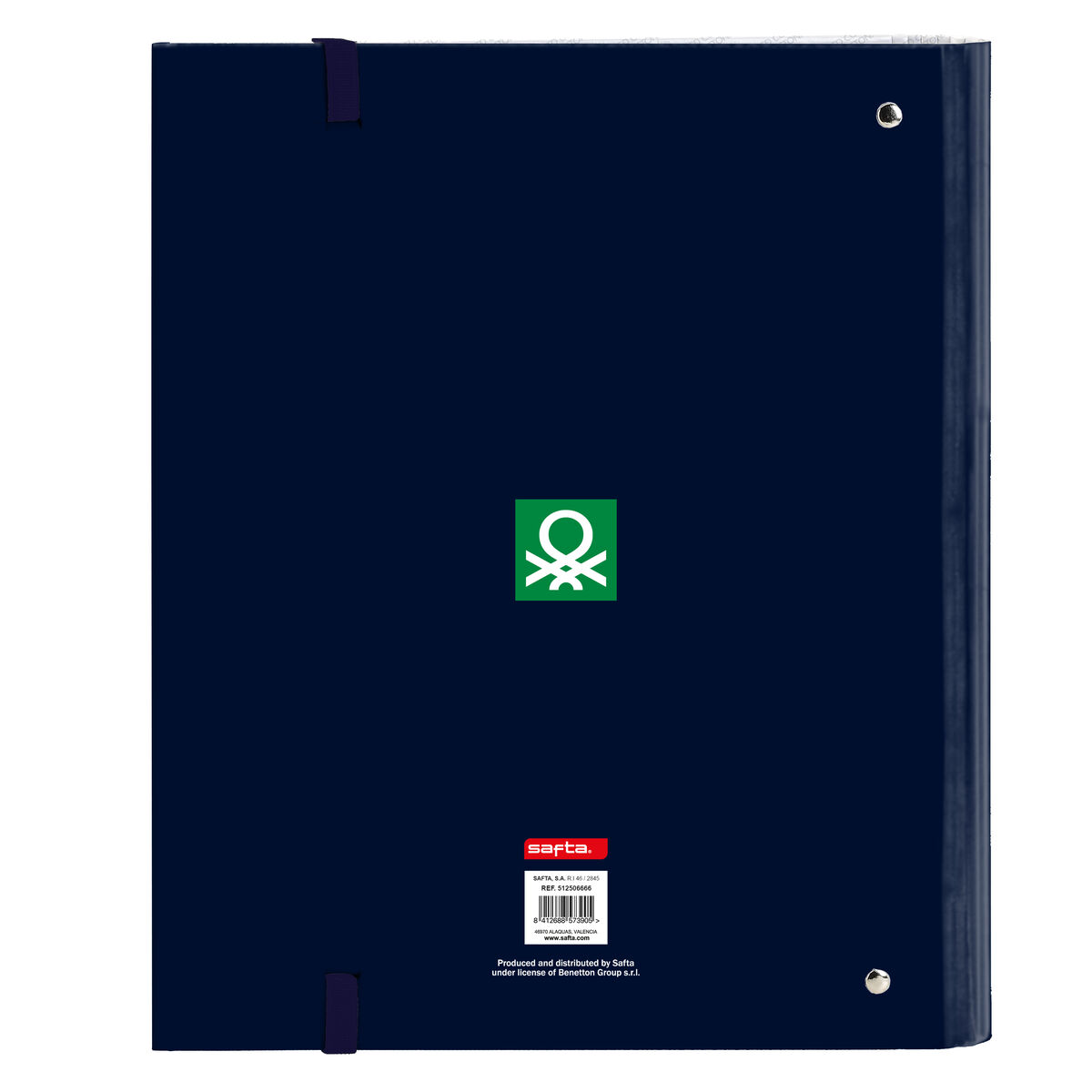 Ringpärm Benetton Flag Marinblå 27 x 32 x 3.5 cm - 2