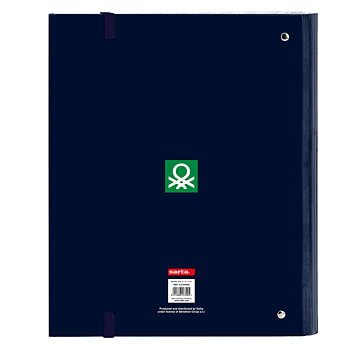 Ringpärm Benetton Flag Marinblå 27 x 32 x 3.5 cm