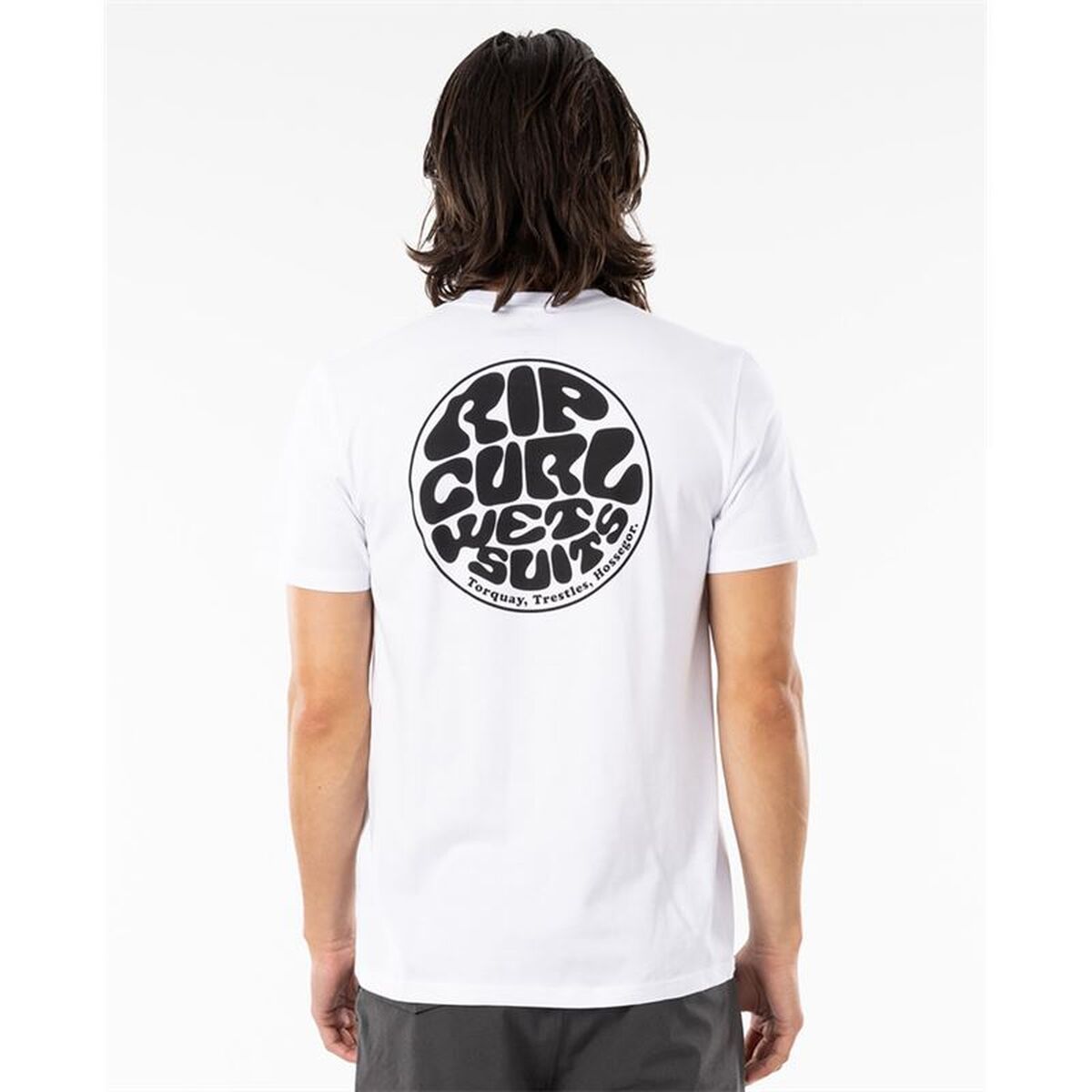 T-shirt med kortärm Herr Rip Curl CTEST9-1000 Vit (S) - 2