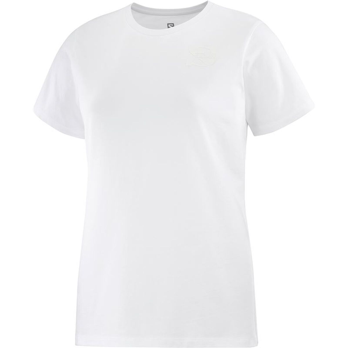 T-shirt med kortärm Dam Salomon LC1644800 Vit (S)