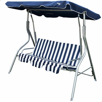 Gungstol/Gunga Aktive 3 platser Blå Vit 180 x 107 x 160 cm
