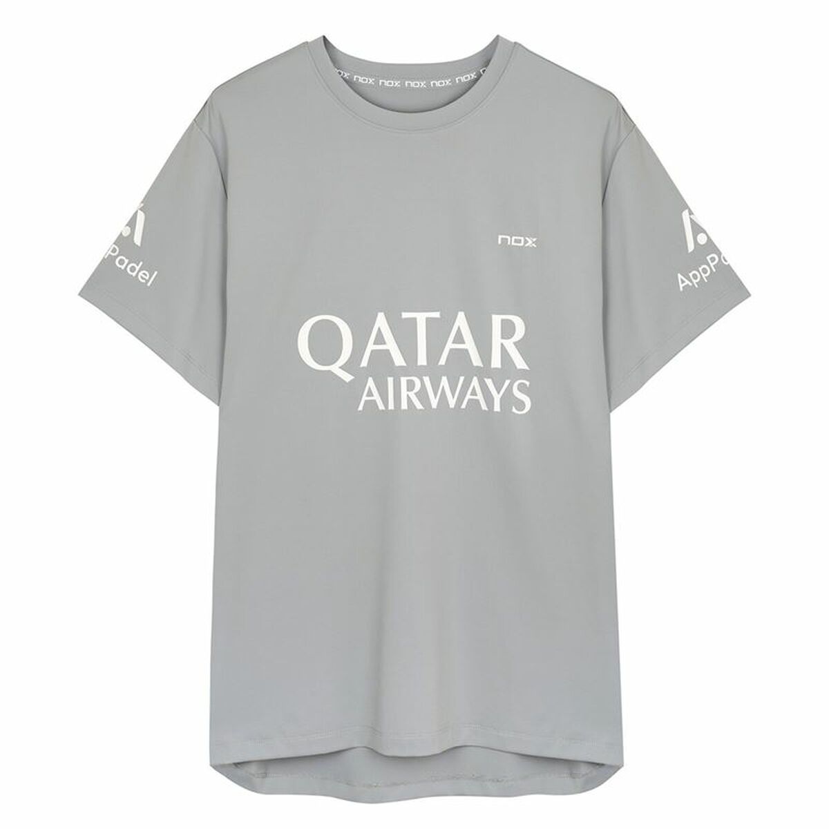 T-shirt med kortärm Herr Nox Sponsorts AT10 Grå Ljusgrå
