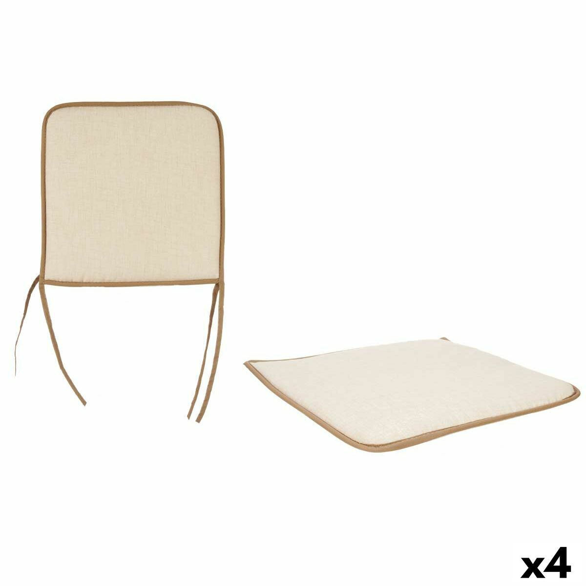 Stolsdyna Gift Decor 38 x 2,5 x 38 cm (4 antal)