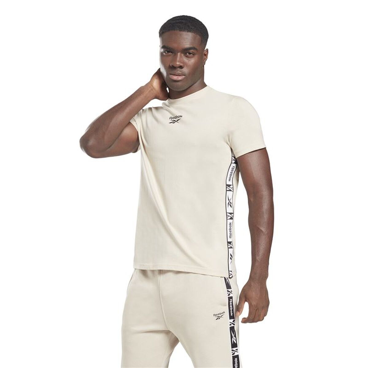 T-shirt med kortärm Herr Reebok HB2150 Beige (S) - 2